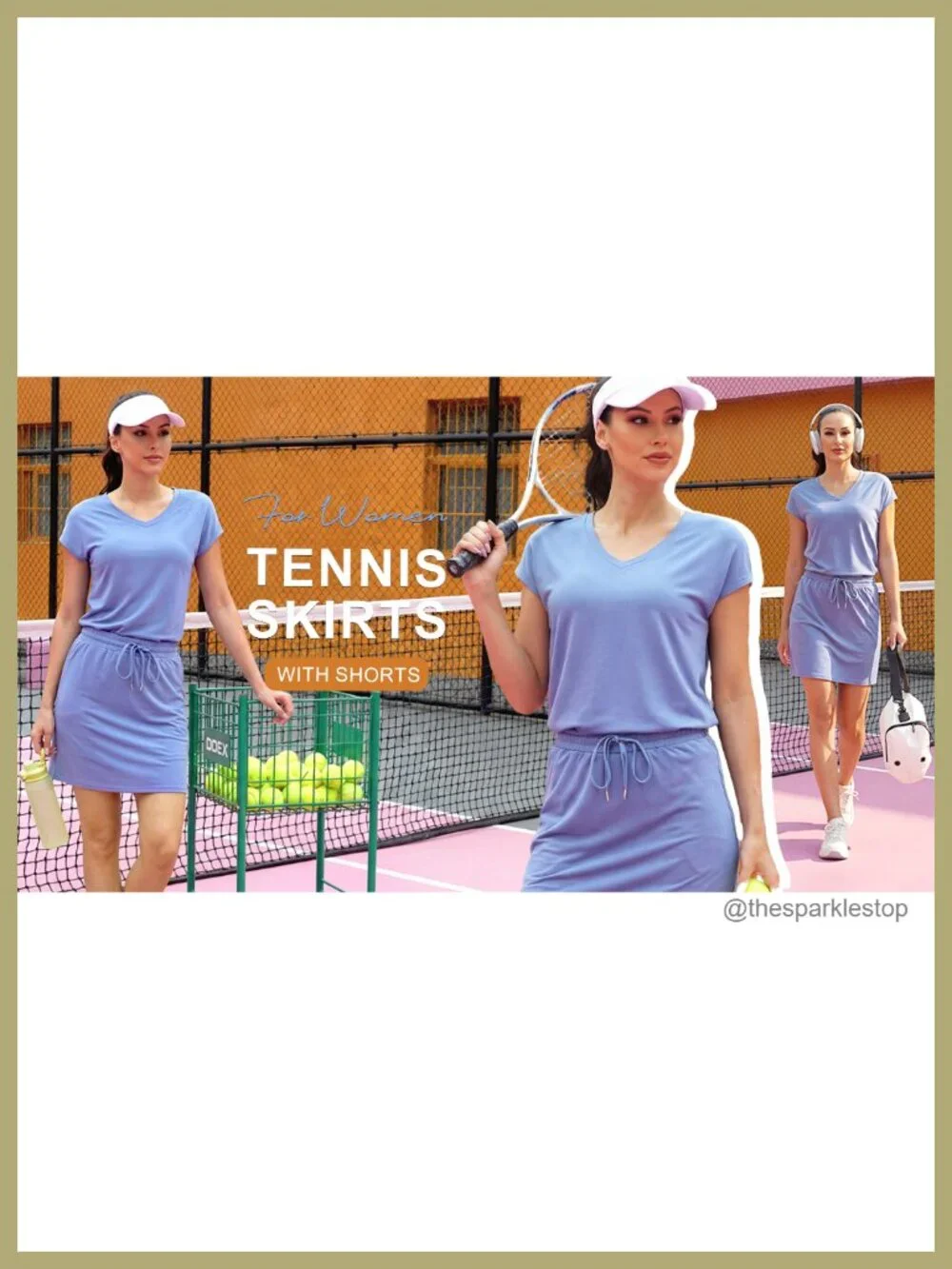 Women's 2-Piece Skirt Set Tennis Golf Lounge Vacation Outfit